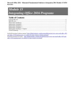 Illustrated series microsoft office 365 and office 2016 fundamentals 1st edition by hunt clemens solution manual 