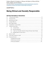 Solutions manual for foundations of business 4th edition by pride hughes and kapoor 