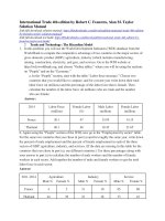 International trade 4th edition by feenstra taylor solution manual 