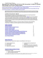 Illustrated series microsoft office 365 and excel 2016 intermediate 1st edition by reding wermers solution manual 