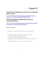 Test bank for fundamentals of advanced accounting 6th edition by hoyle 