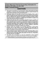 Solution manual for financial accounting information for decisions 6th edition by wild 