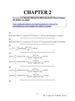 Solution manual for microelectronic circuit design 5th edition by jaege 