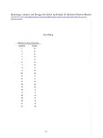 Hydrologic analysis and design 4th edition by mccuen solution manual  