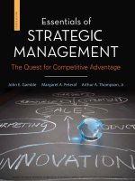 Essentials of strategic management the quest for competitive advantage 4th edition by gamble peteraf thompson solution manual 