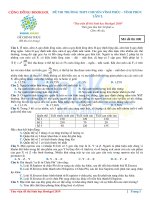 THPT chuyên bắc ninh  lần 2 