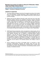 Managerial accounting 3rd edition by whitecotton libby phillips solution manual 