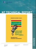 Kiếm soát chất lượng nội bộ và hướng dẫn xây dựng biểu đồ kiểm soát