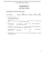 Managerial accounting tools for business decision making 6th edition by weygandt kimmel and kieso solution manual download 