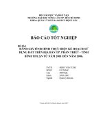 ĐÁNH GIÁ TÌNH HÌNH THỰC HIỆN KẾ HOẠCH SỬ  DỤNG ĐẤT TRÊN ĐỊA BÀN TP. PHAN THIẾT  TỈNH  BÌNH THUẬN TỪ NĂM 2001 ĐẾN NĂM 2006.     