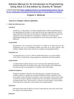 Solutions manual an introduction programming using alice 2 2 2nd edition herbert 