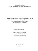 ĐÁNH GIÁ TỔNG QUÁT VÀ ĐỀ XUẤT MỘT SỐ GIẢI PHÁP  QUẢN TRỊ NGUỒN NHÂN LỰC TẠI CÔNG TY CỔ PHẦN  ĐẦU TƯ PHÁT TRIỂN CÔNG NGHIỆP    THƯƠNG MẠI CỦ CHI (CIDICO)   