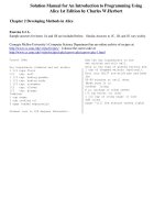 Download solution manual for an introduction to programming using alice 1st edition by herbert 
