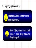 Nội dung cơ bản của pháp luật thanh tra  phần 4