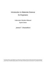 Introduction to materials science for engineers 8th edition by shackelford solution manual 