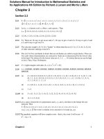 link full download solutions manual for introduction to mathematical statistics and its applications 4th edition by larsen marx 