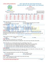 Thư viện đề thi 2019   lần 4  có hướng dẫn giải 