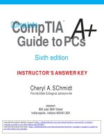 Solution manual for complete CompTIA a guide to PCs 6th edition by schmidt 