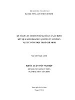   KẾ TÓAN LƯU CHUYỂN HÀNG HÓA VÀ XÁC ĐỊNH   KẾT QUẢ KINH DOANH TẠI CÔNG TY CỔ PHẦN   VẬT TƯ TỔNG HỢP TP.HỒ CHÍ MINH   