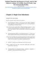 Solutions manual for introduction to genetic analysis 10th edition by griffiths wessler carroll and doebley 