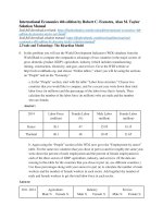 International economics 4th edition by feenstra taylor solution manual