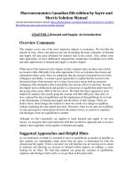 Macroeconomics canadian 8th edition by sayre and morris solution manual 