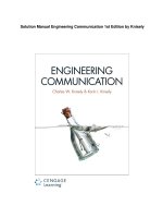 Download solution manual engineering communication 1st edition by knisely 