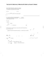 Download test bank for mechanics of materials 8th edition by russell c hibbeler 