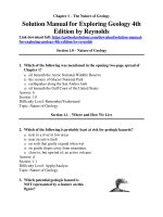 Solution manual for exploring geology 4th edition by reynolds 