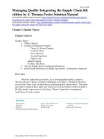 Managing quality integrating the supply chain 6th edition by foster solution manual 