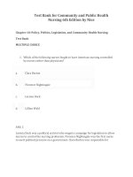 Download PDF test bank for community and public health nursing 6th edition by nies 