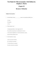 Link full download test bank for microeconomics 11th edition by stephen l slavin 