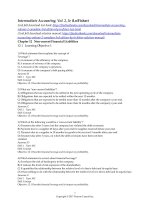 Intermediate accounting volume 2 canadian 3rd edition by lo fisher test bank  