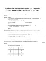 link full download test bank for statistics for business and economics student value edition 12th edition by mcclave 