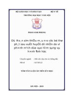 Dự đoán sớm thiếu máu não cục bộ thứ phát sau xuất huyết dưới nhện do vỡ phình mạch dựa vào lâm sàng và hình ảnh học (tt) 
