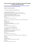 Macroeconomics canada in the global environment 9th edition by parkin and bade test bank 