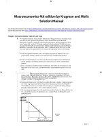 Macroeconomics 4th edition by krugman and wells solution manual 