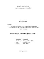 Khảo sát hệ thống HACCP cho sản phẩm bia hơi của Công ty cổ phần chế biến thực phẩm Thái Nguyên (biaViccoba)
