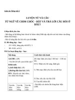 Giáo án Tiếng Việt 2 tuần 21 bài: Luyện từ và câu  Mở rộng vốn từ: từ ngữ về chim chóc