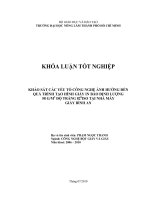   KHẢO SÁT CÁC YẾU TỐ CÔNG NGHỆ ẢNH HƯỞNG ĐẾN  QUÁ TRÌNH TẠO HÌNH GIẤY IN BÁO ĐỊNH LƯỢNG  58 GM2  ĐỘ TRẮNG 820 ISO TẠI NHÀ MÁY   GIẤY BÌNH AN   