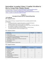 Intermediate accounting volume 1 canadian 3rd edition by lo fisher solution manual 