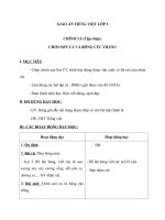 Giáo án Tiếng Việt 2 tuần 21 bài: Chính tả  Tập chép: Chim sơn ca và bông cúc trắng. Phân biệt TRCH, UÔTUÔC
