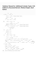 link solutions manual for additional calculus topics 11th edition by raymond barnett karl byleen michael ziegler 