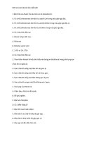 TỔng hợp trắc nghiệm môn độc chất học  