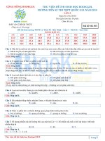 Thư viện đề thi 2019   lần 3   có hướng dẫn giải 