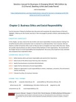 Solution manual for business a changing world 10th edition by ferrell hirt and ferrell 