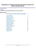 Management a practical introduction 8th edition by kinicki and williams solution manual 