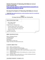 Solution manual for m marketing 4th edition by grewal 