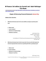 M finance 3rd edition by cornett and adair nofsinger test bank 