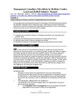 Management canadian 11th edition by robbins coulter leach and kilfoil solution manual 